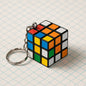 Mini 3x3 Magic Puzzle Speed Cube Keychain & Bag Charm (Pocket-Sized Fidget Toy)