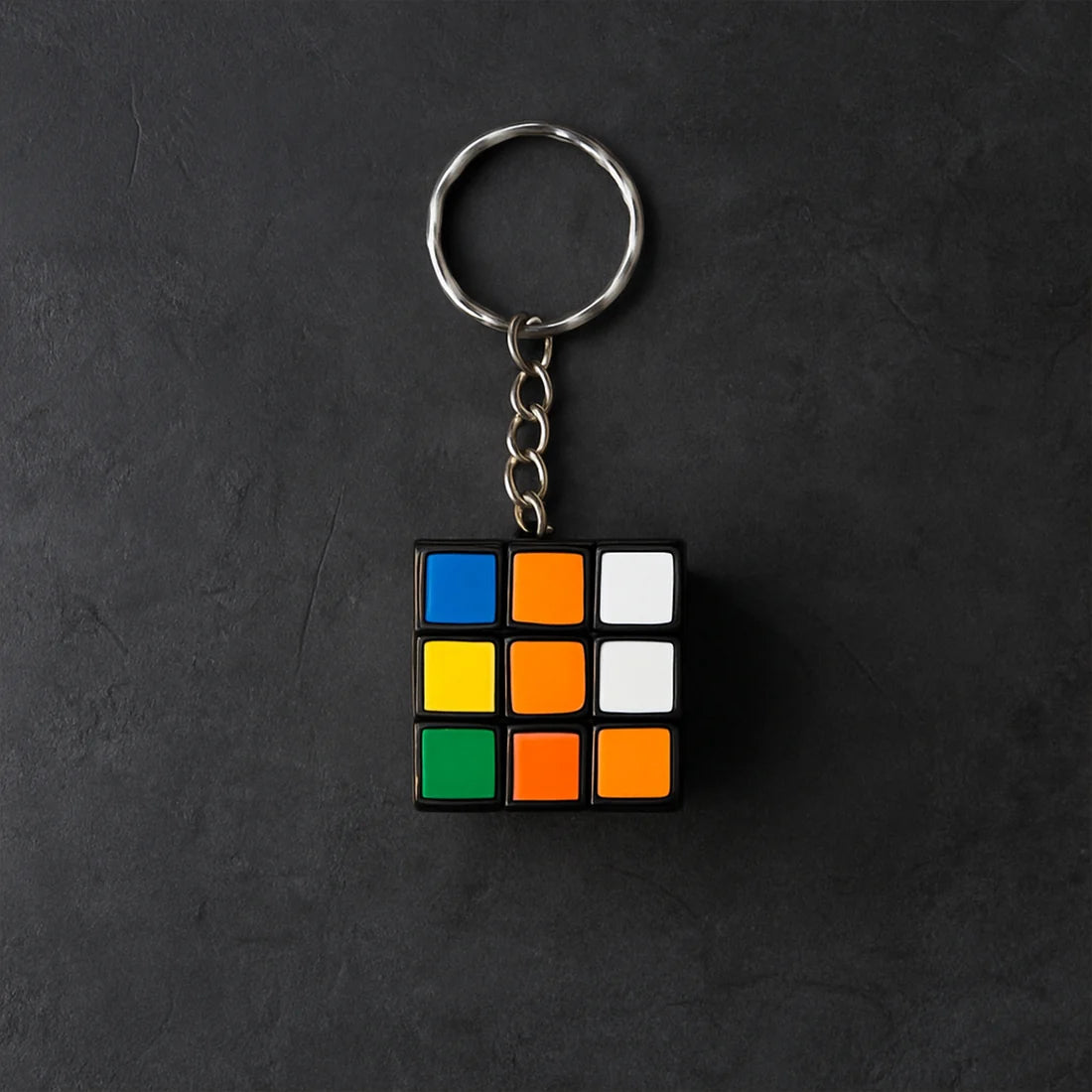 Mini 3x3 Magic Puzzle Speed Cube Keychain & Bag Charm (Pocket-Sized Fidget Toy)