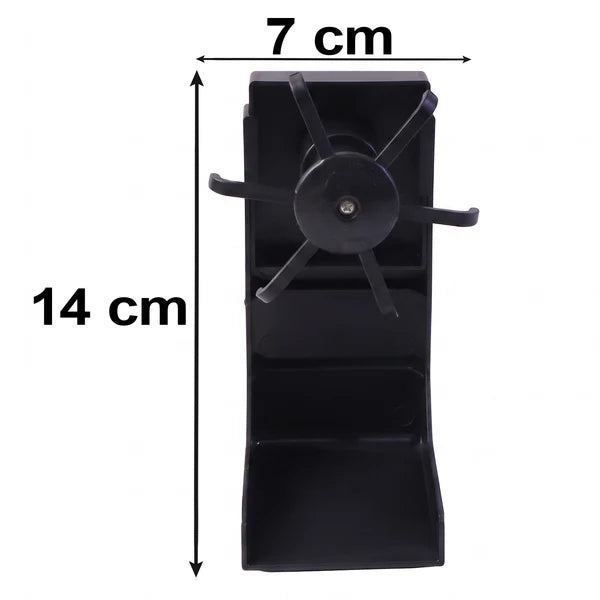 360° Rotating Wall-Mounted Kitchen Utensil Holder & 6-Hook Adhesive Organizer Rack