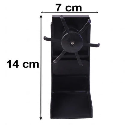 360° Rotating Wall-Mounted Kitchen Utensil Holder & 6-Hook Adhesive Organizer Rack