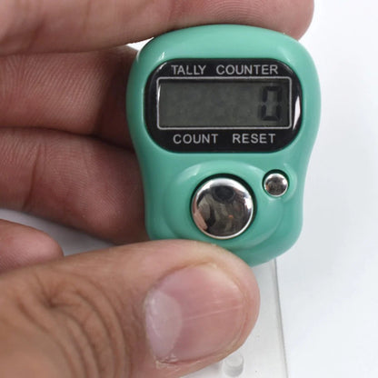 Digital Electronic Finger Tally Counter – Portable 5-Digit LCD Handheld Clicker for Prayer, Sports, & Lap Tracking (Blue)