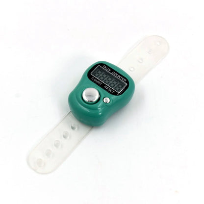 Digital Electronic Finger Tally Counter – Portable 5-Digit LCD Handheld Clicker for Prayer, Sports, & Lap Tracking (Blue)